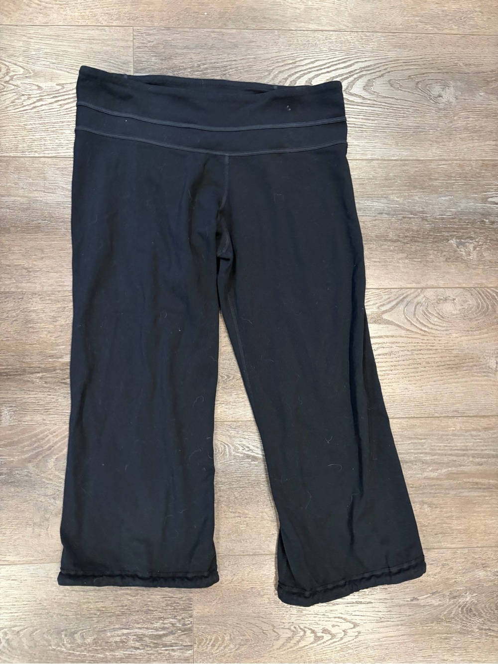 lululemon athletica Black Wide-Leg Capris